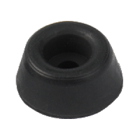 ASEC Cubicle Rubber Door Stopper 8mm Open In Doors - Black