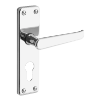 ASEC URBAN Classic Victorian Euro Lever on Plate Door Furniture  - Polished Nickel