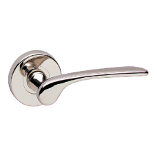 ASEC URBAN New York Round Lever on Rose Door Furniture  - Polished Nickel