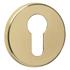 ASEC URBAN Concealed Fixing Euro Escutcheon  - Polished Brass