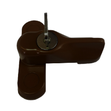 ASEC Locking Sash Stopper for Timber & GRP Doors / Windows  - Brown