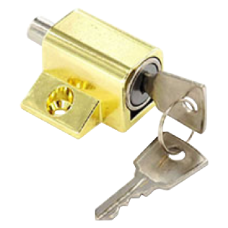 ASEC Patio Door & Window Lock Cylinder  - Brass