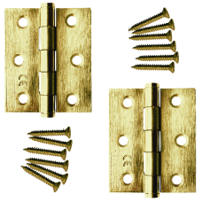 ASEC Grade 7 Butt Hinges  - Electro Brass