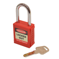 ASEC Safety Lockout Tagout Padlock  - Red