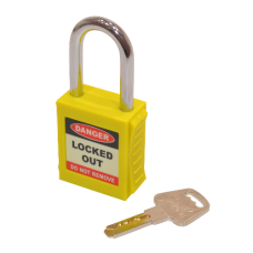 ASEC Safety Lockout Tagout Padlock  - Yellow