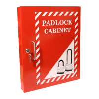ASEC Lockout Tagout Padlock Cabinet  - Red