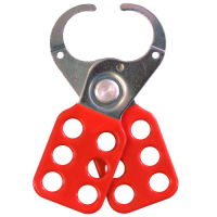 ASEC Vinyl Coated Lockout Tagout Hasp 38mm - Red