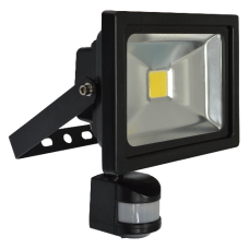 ASEC LED PIR Floodlight 20W - Black