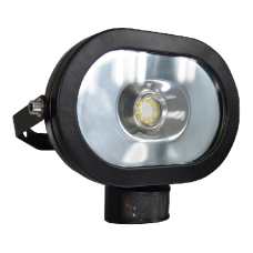 ASEC Ultra Slim Oval LED PIR Floodlight 10W  - Black