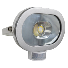 ASEC Ultra Slim Oval LED PIR Floodlight 10W  - White
