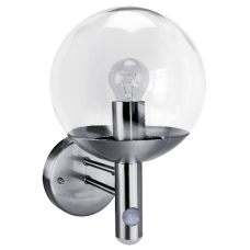ASEC Globe Light with PIR & Photocell With PIR & Photocell - Stainless Steel