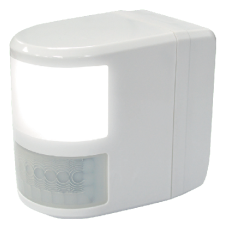 ASEC 180 degrees PIR Detectors with LED Comfort Light  - White