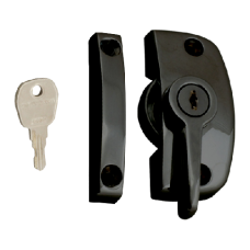 ASEC Window Pivot Lock  Locking With 11.5mm Keep - Black