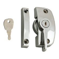 ASEC Window Pivot Lock  Locking With 11.5mm Keep - Chrome Plated