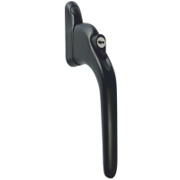 ASEC Espag Inline Handle With Spindle  40mm Spindle - Black