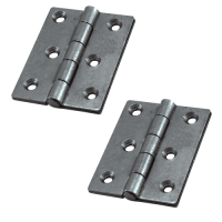 ASEC Double Pressed Steel Butt Hinge 75mm 1 Pair - Satin Chrome