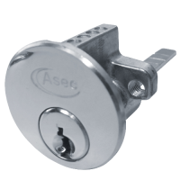 ASEC 5-Pin Rim Cylinder  Keyed To Differ  - Nickel Plated