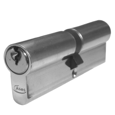 ASEC 5-Pin Euro Double Cylinder 100mm 50/50 45/10/45 Keyed To Differ  - Nickel Plated