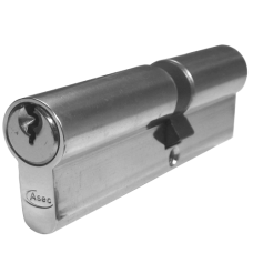 ASEC 5-Pin Euro Double Cylinder 105mm 45/60 40/10/55 Keyed To Differ  - Nickel Plated