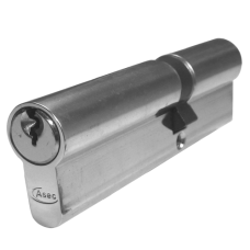 ASEC 5-Pin Euro Double Cylinder 110mm 45/65 40/10/60 Keyed To Differ  - Nickel Plated