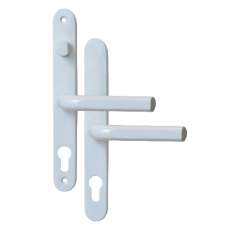 ASEC 68mm Lever UPVC Door Furniture With Snib  - White