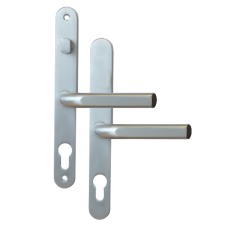 ASEC 68mm Lever UPVC Door Furniture With Snib  - Silver