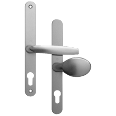 ASEC 68mm Lever Pad UPVC Door Furniture With Snib  - Silver