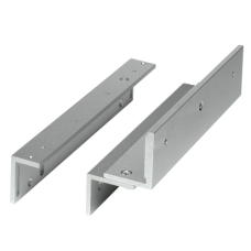 ASEC Z&L Bracket To Suit Slim Line Magnets Inward Opening - Satin Anodised Aluminium