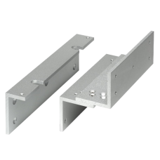 ASEC Z&L Bracket Z&L To Suit Standard Magnets Inward Opening - Satin Anodised Aluminium