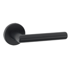 ASEC URBAN Santa Fe Lever on Round Rose Door Furniture Ebony - Black