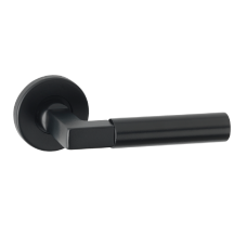 ASEC URBAN San Diego Lever On Round Rose Door Furniture Ebony Black