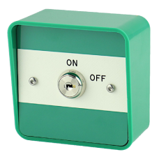 ASEC Key Switch Surface Mount Double Pole - Green