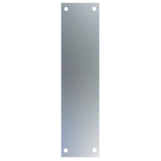 ASEC Finger Plate 75mm Width x 1.2mm Depth (SAA) Satin Anodised Aluminium 375mm Height