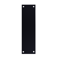 ASEC Finger Plate 75mm Width x 1.2mm Depth (BL) Powder Coated Stainless Steel 300mm Height Black