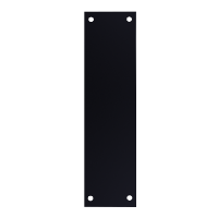 ASEC Finger Plate 75mm Width x 1.2mm Depth (BL) Powder Coated Stainless Steel 350mm Height Black