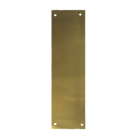 ASEC Finger Plate 75mm Width x 1.2mm Depth (PB) Polished Brass 300mm Height