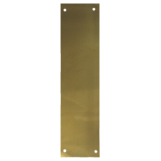 ASEC Finger Plate 75mm Width x 1.2mm Depth (PB) Polished Brass 375mm Height
