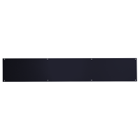 ASEC Kick Plate 150mm Height x 1.2mm Depth (BL) Powder Coated Stainless Steel 835mm Width Black