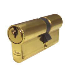 ASEC 5-Pin Euro Double Cylinder 60mm 30/30 25/10/25 Keyed To Differ  - Polished Brass