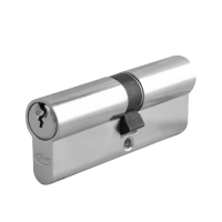 ASEC 6-Pin Euro Double Cylinder 70mm 35/35 30/10/30 Keyed To Differ  - Nickel Plated