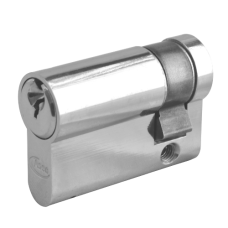 ASEC 6-Pin Euro Half Cylinder 45mm 35/10 Keyed To Differ  - Nickel Plated