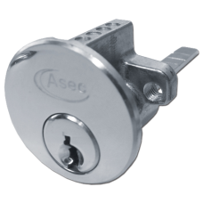 ASEC 6-Pin Rim Cylinder  Keyed To Differ  - Nickel Plated