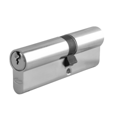 ASEC 6-Pin Euro Double Cylinder 85mm 35/50 30/10/45 Keyed To Differ  - Nickel Plated