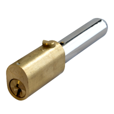 ASEC Oval Bullet Lock 55mm Keyed Alike `A` - Polished Brass