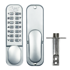 ASEC AS2300 Series Digital Lock With Optional Holdback  - Satin Chrome