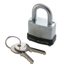 ASEC 787 & 797 Open Shackle Laminated Padlock 30mm Keyed To Differ 