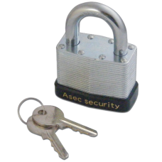 ASEC 787 & 797 Open Shackle Laminated Padlock 50mm Keyed To Differ 