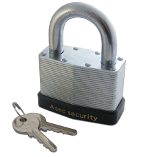 ASEC 787 & 797 Open Shackle Laminated Padlock 64mm Keyed To Differ 
