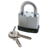 ASEC 787 & 797 Open Shackle Laminated Padlock 40mm Keyed Alike `K` 