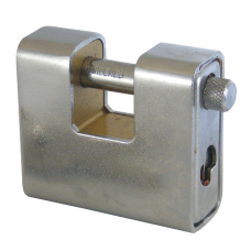 ASEC Steel Sliding Shackle Padlock 60mm Keyed To Differ 